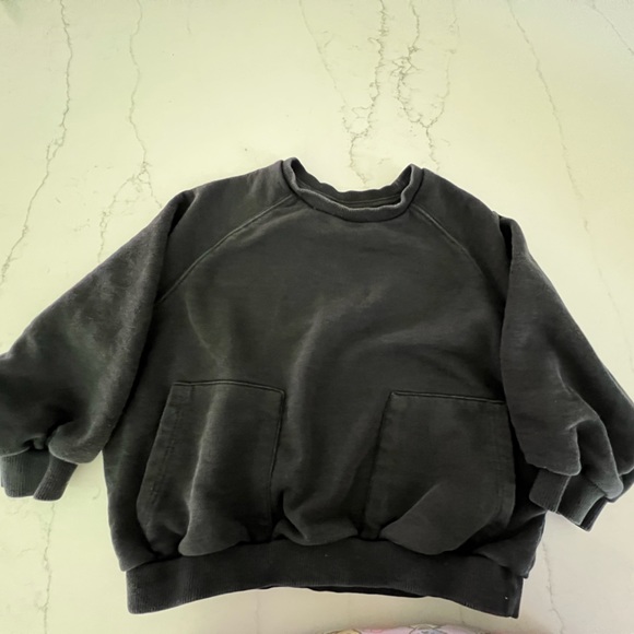 Zara Kids Sweatshirt Size3T Black With Pockets - Picture 3 of 12